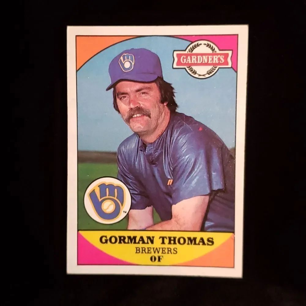 Vintage Milwaukee Brewers Gorman Thomas Gardner Bread